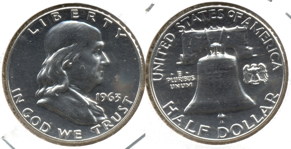 1963 Franklin Half Dollar Proof-65 g