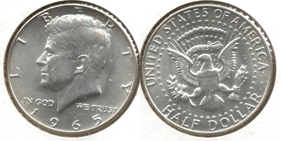 1965 Kennedy Half Dollar Mint State