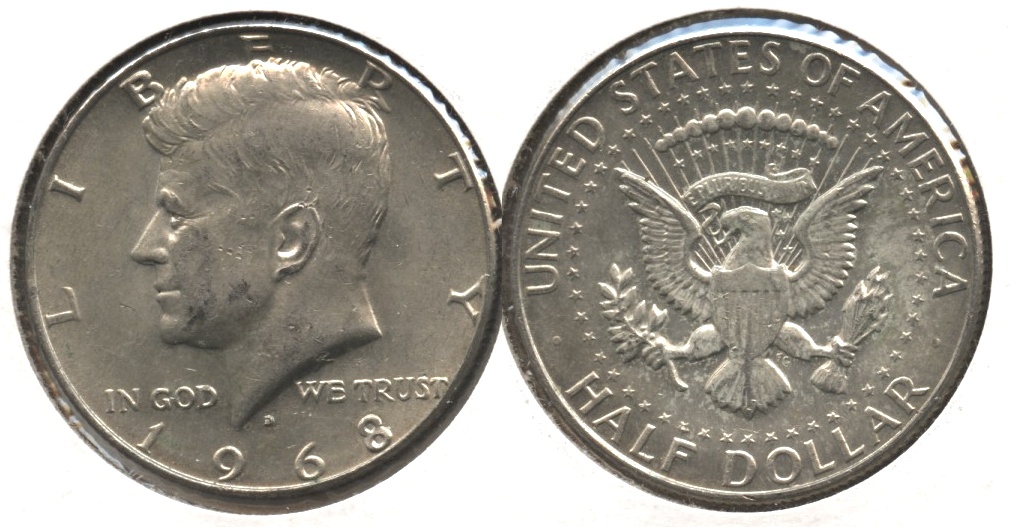 1968-D Kennedy Half Dollar EF-40 #a