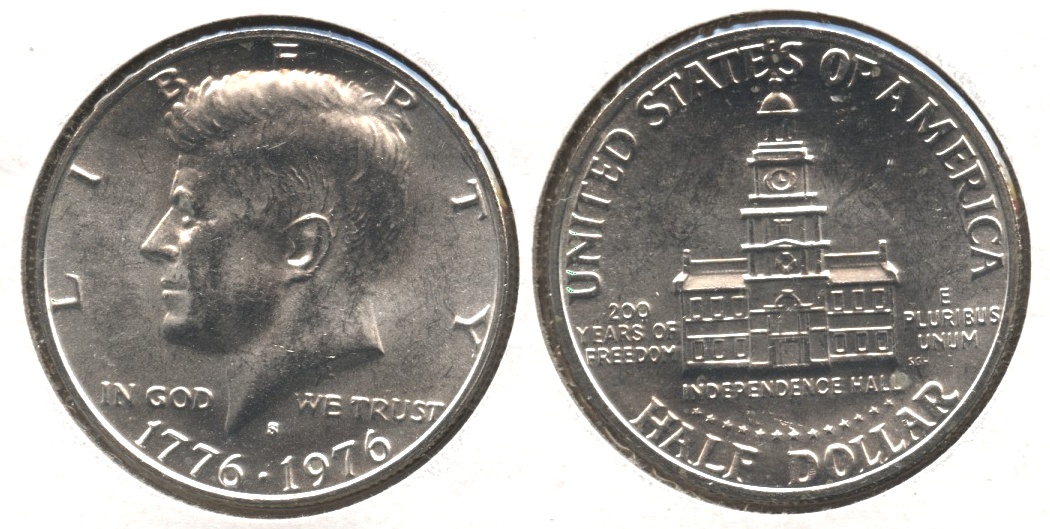 1976-S 40% Silver Bicentennial Kennedy Half Dollar Mint State
