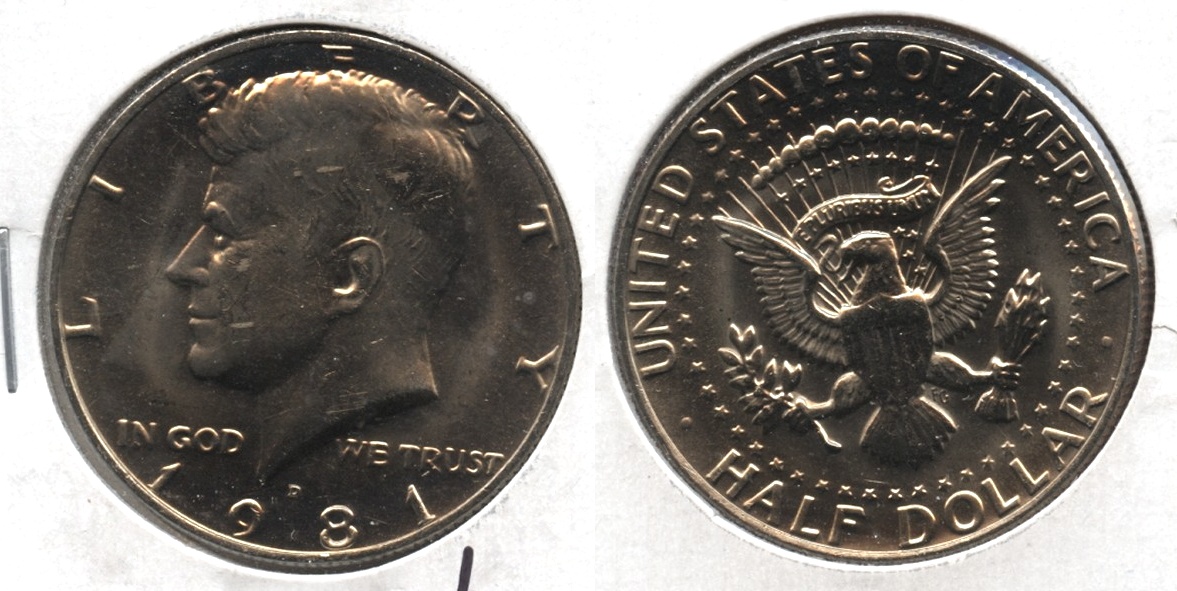 1981-D Kennedy Half Dollar Mint State