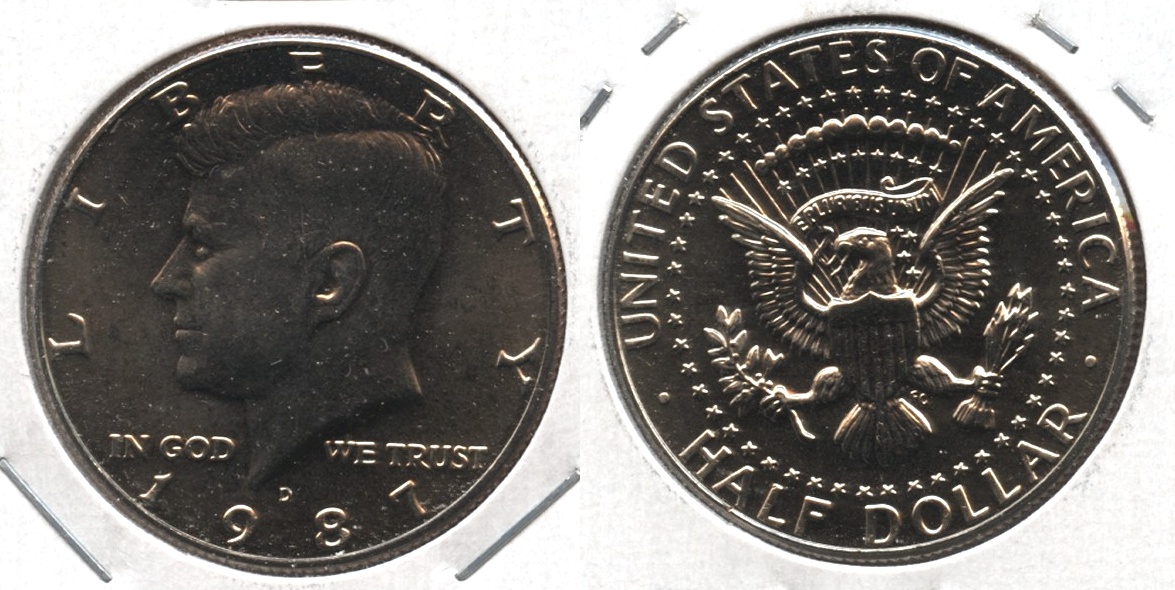 1987-D Kennedy Half Dollar Mint State