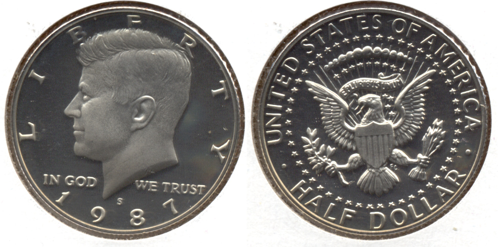 1987-S Kennedy Half Dollar Proof