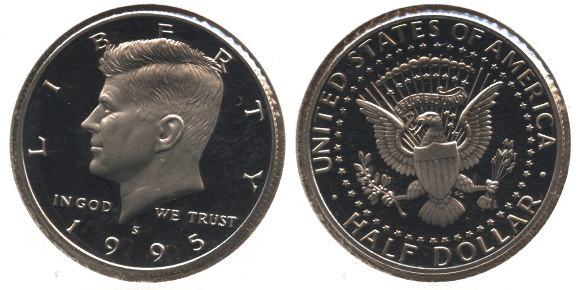 1995-S Clad Kennedy Half Dollar Proof
