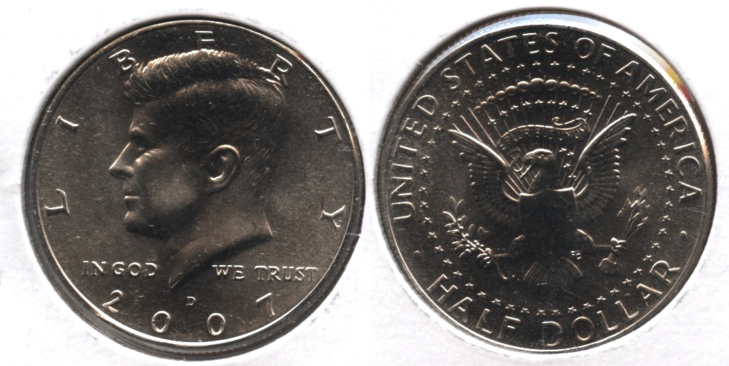 2007-D Kennedy Half Dollar Mint State