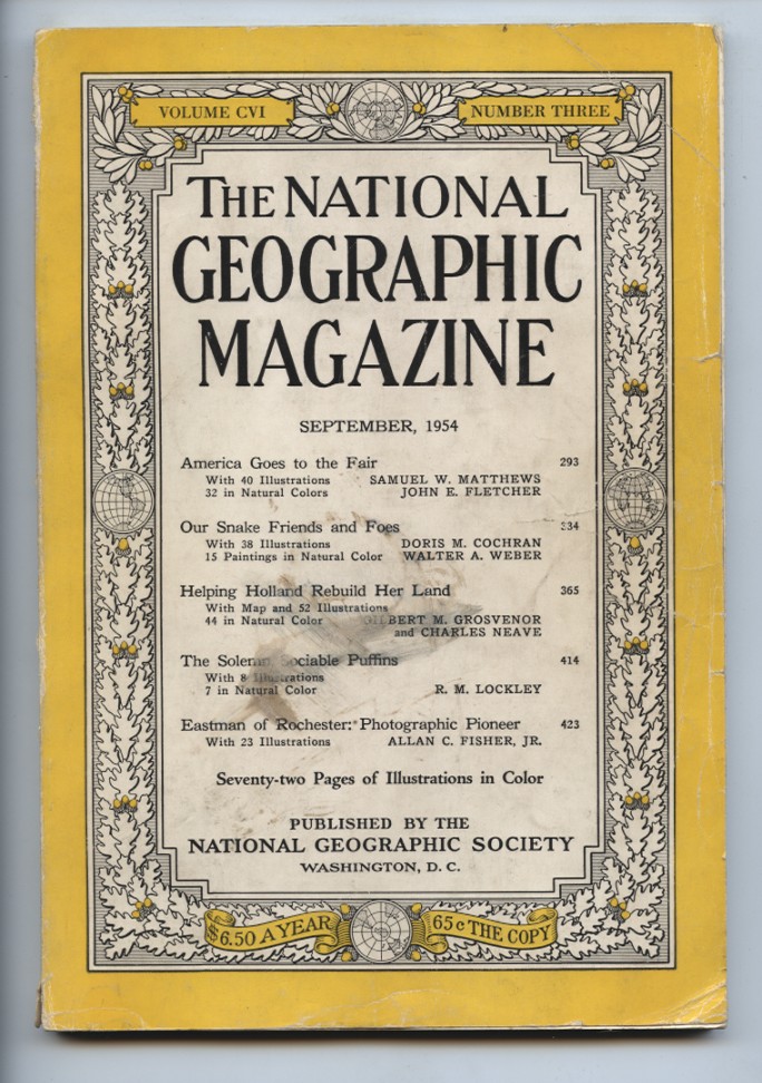 National Geographic Magazine September 1954