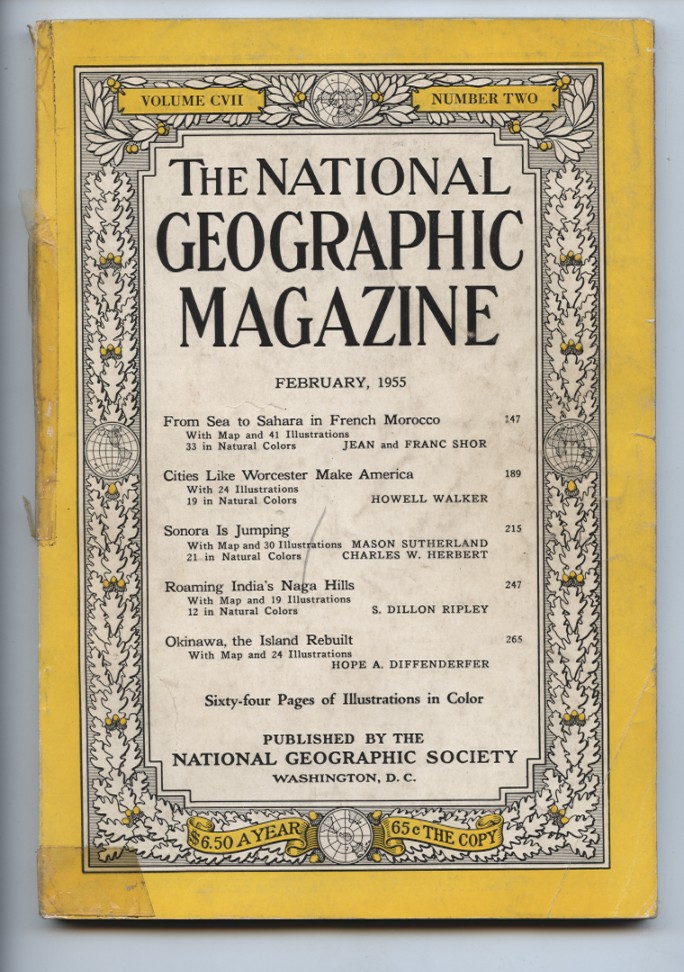 National Geographic Magazine February 1955