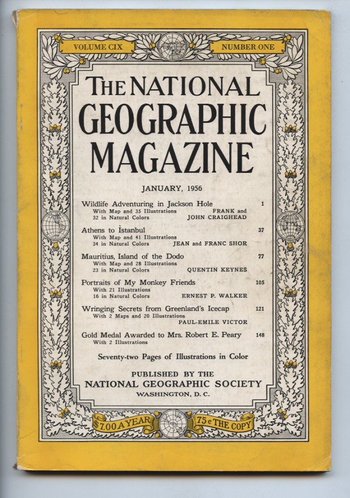 National Geographic Magazine January 1956