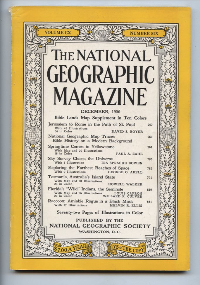 National Geographic Magazine December 1956