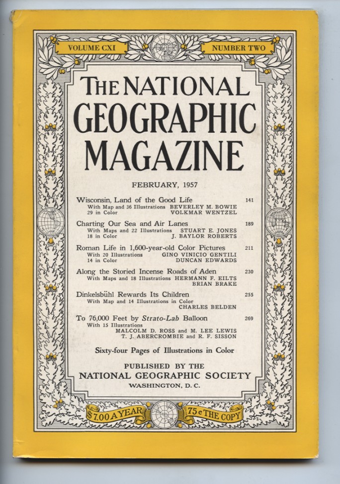 National Geographic Magazine February 1957