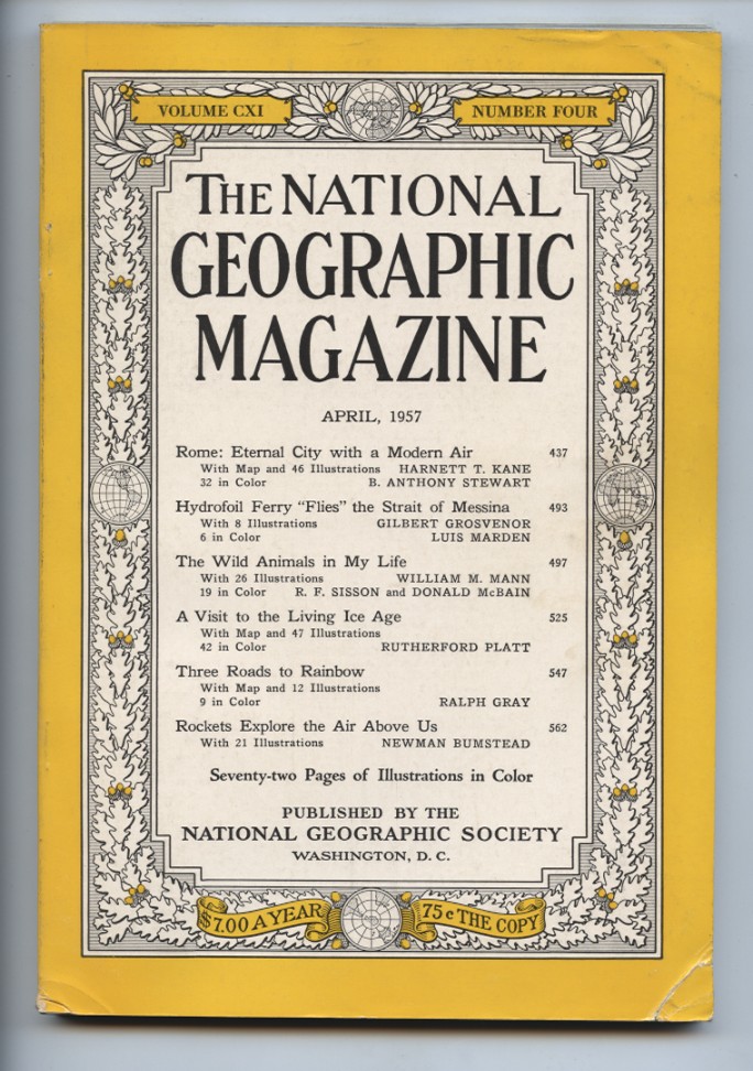 National Geographic Magazine April 1957