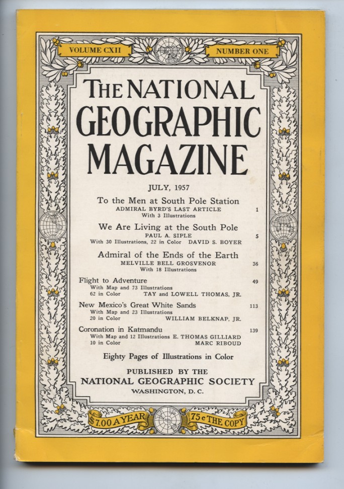 National Geographic Magazine July 1957