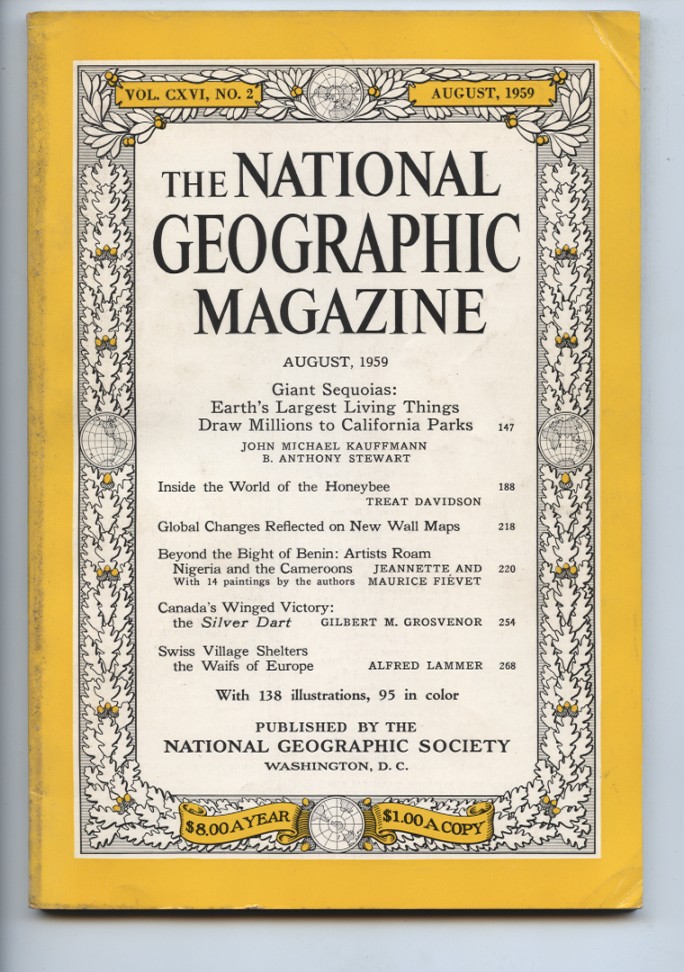 National Geographic Magazine August 1959