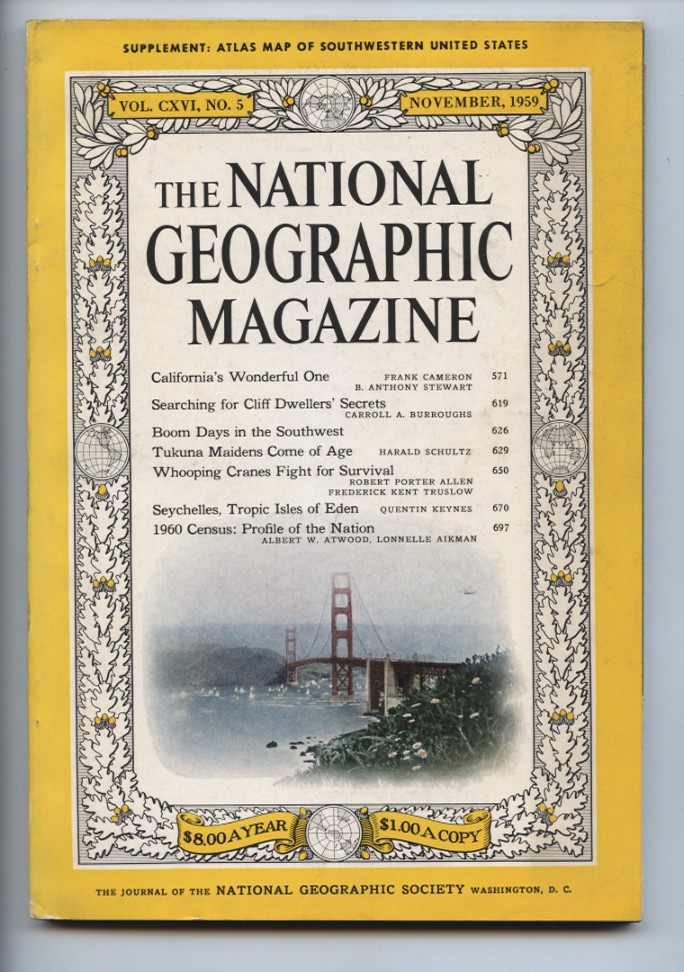 National Geographic Magazine November 1959