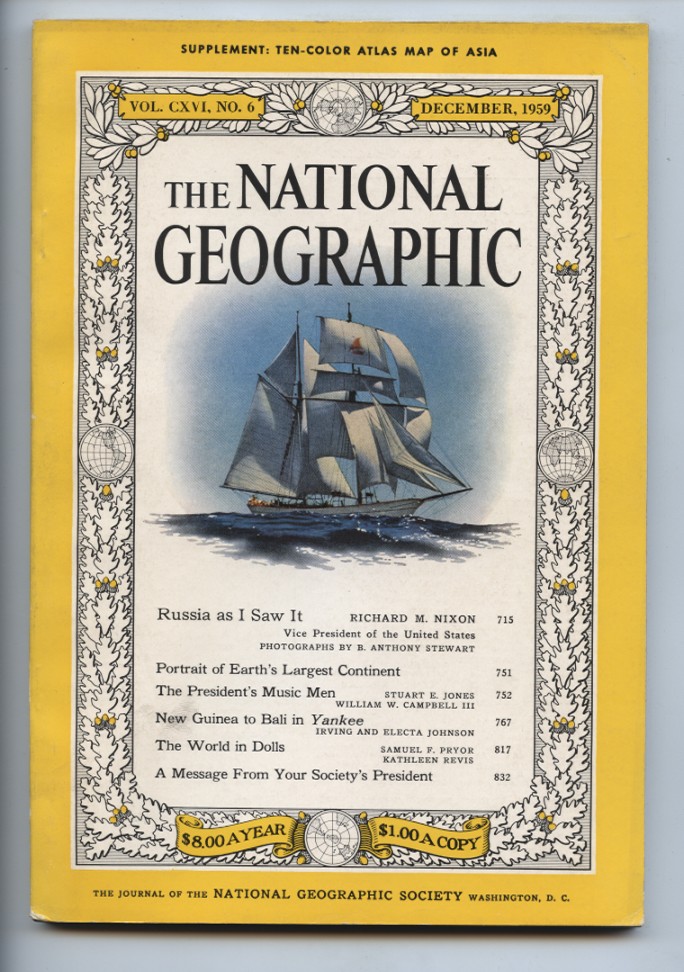 National Geographic Magazine December 1959