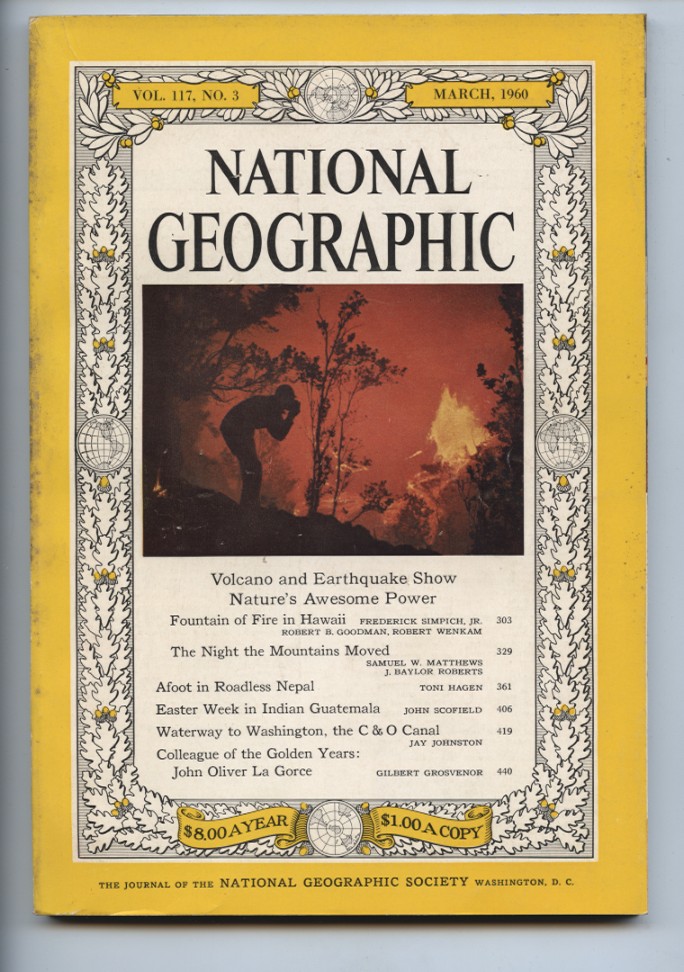 National Geographic Magazine March 1960