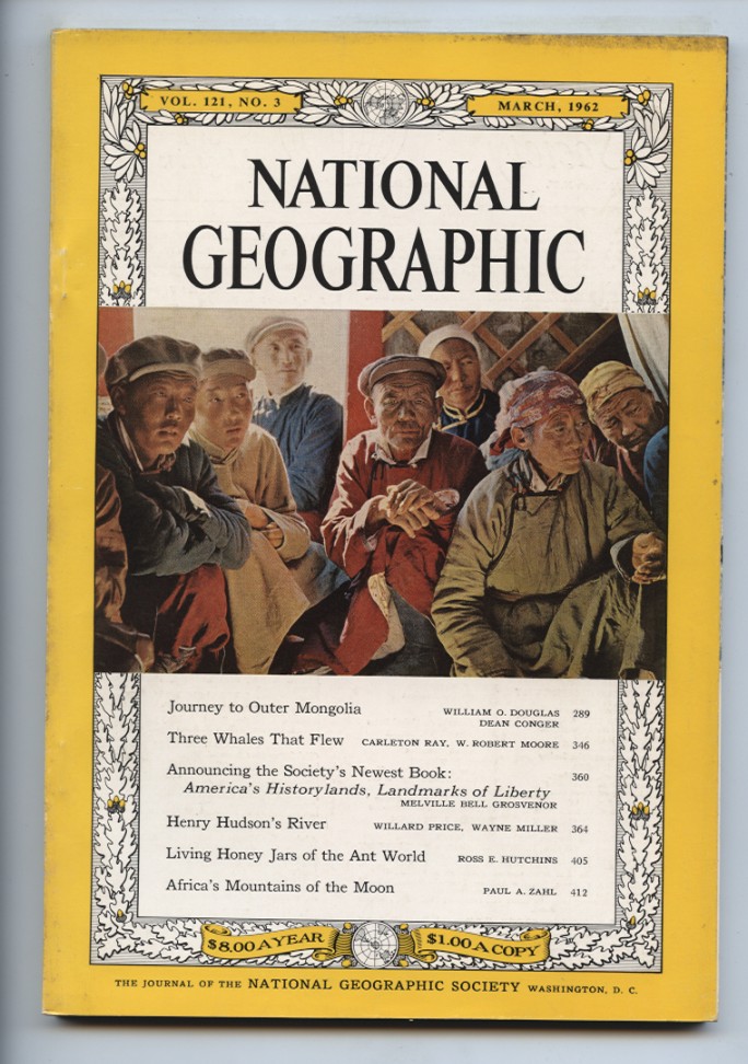 National Geographic Magazine March 1962