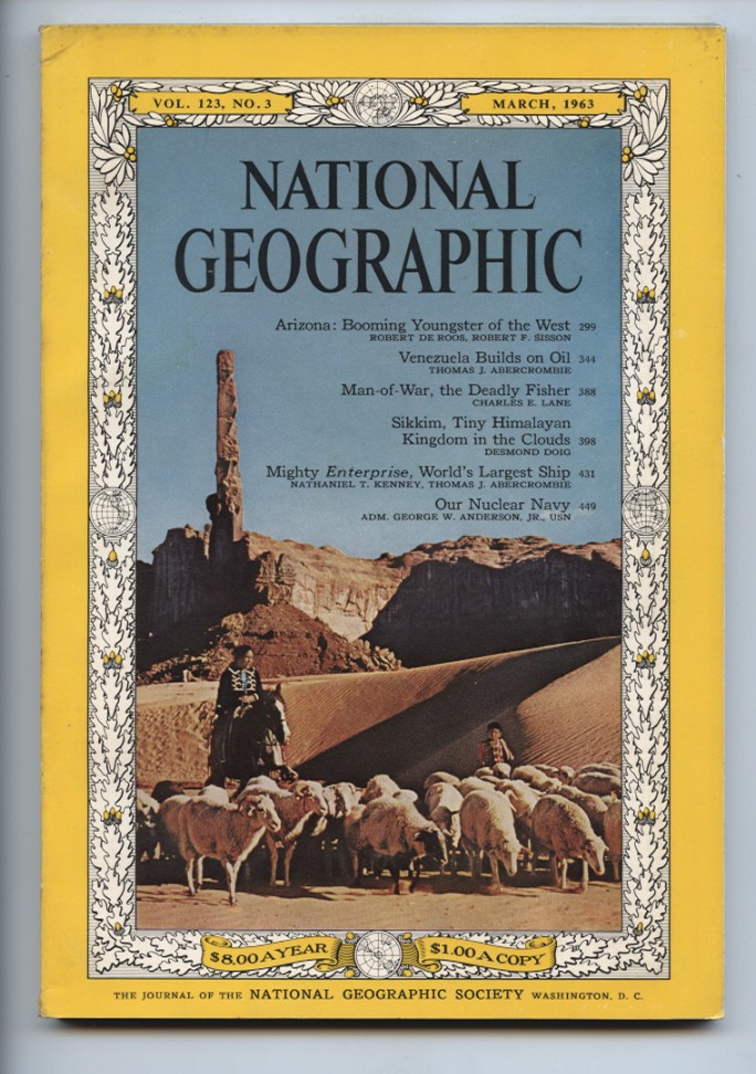 National Geographic Magazine March 1963