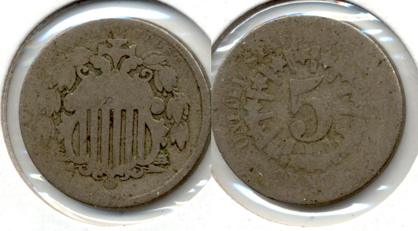 1866 Shield Nickel AG-3 a