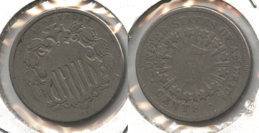 1866 Shield Nickel AG-3 #c