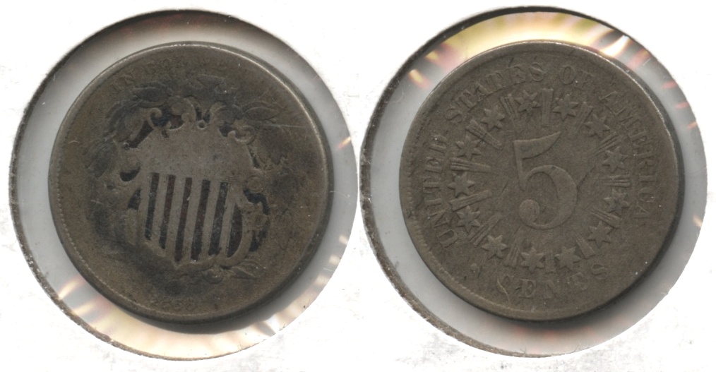 1866 Shield Nickel AG-3 #e