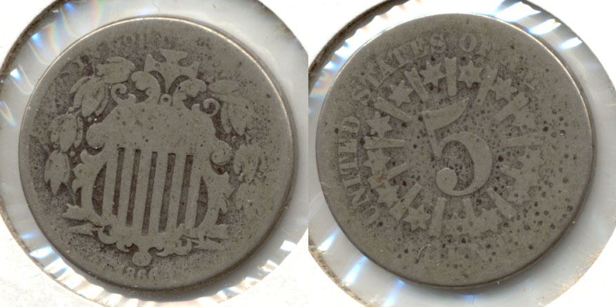 1866 Shield Nickel Fair-2 a