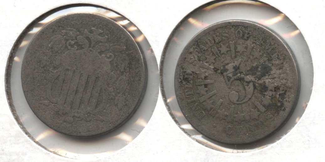 1866 Shield Nickel Fair-2 #d