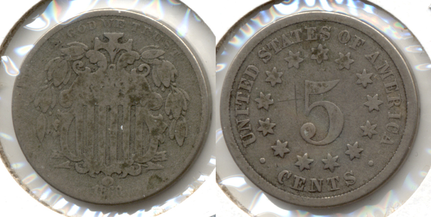 1868 Shield Nickel AG-3 i
