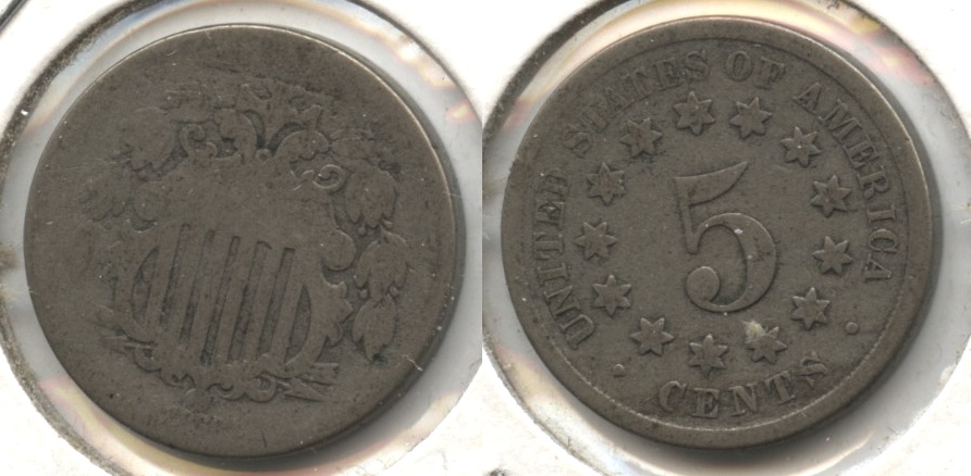 1868 Shield Nickel AG-3 #k