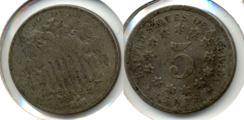 1868 Shield Nickel Good-4 a