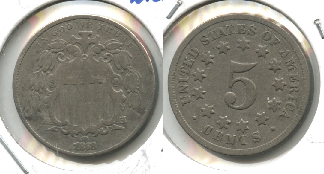1868 Shield Nickel VG-8 #n