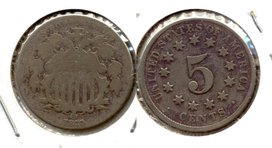 1870 Shield Nickel Good-4 b