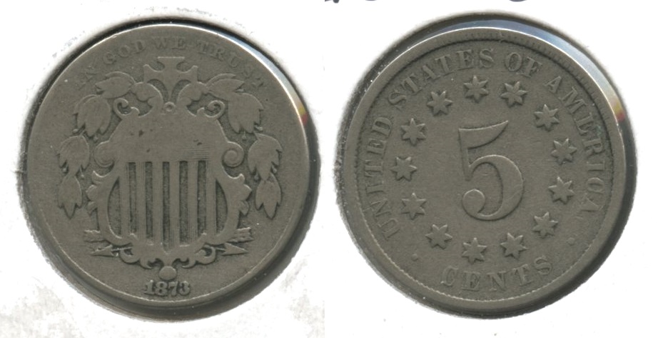 1873 Shield Nickel Good-4 #d