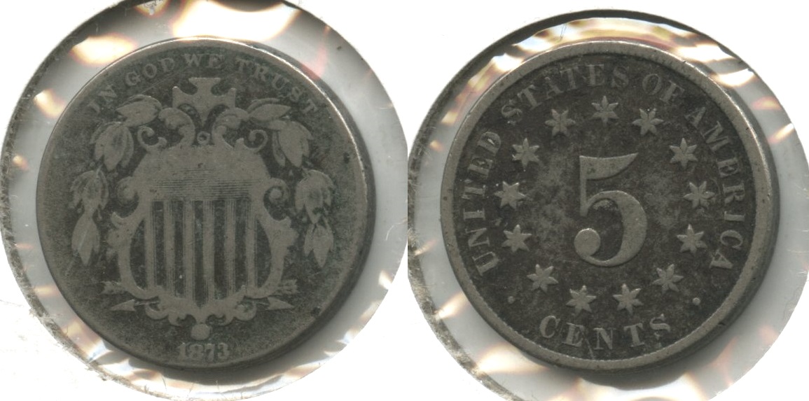 1873 Shield Nickel VG-8 Bit Dark