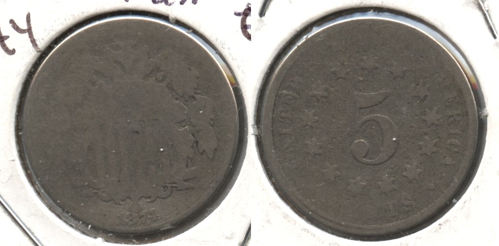1874 Shield Nickel Fair-2
