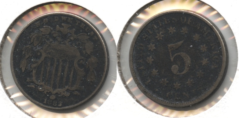 1882 Shield Nickel VG-8 #g Dark