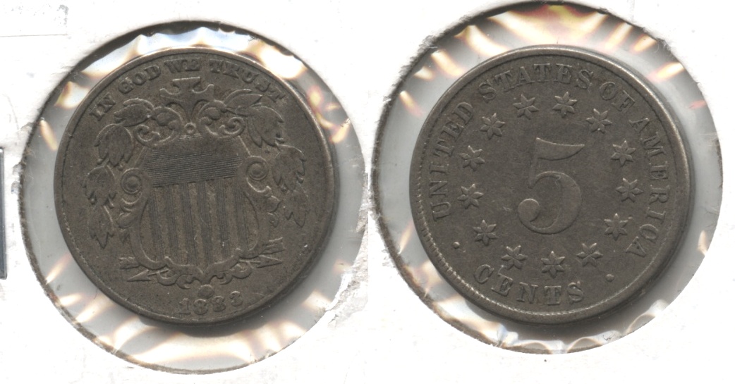 1883 Shield Nickel VF-20