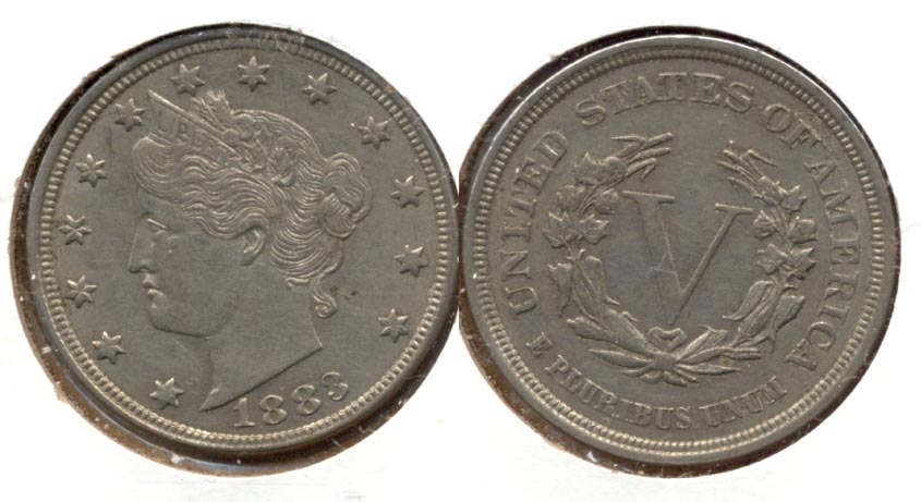1883 No Cents Liberty Head Nickel EF-40 ad