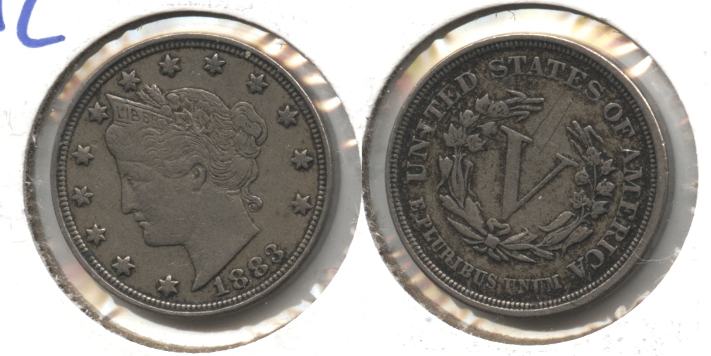 1883 No Cents Liberty Head Nickel EF-40 #ao
