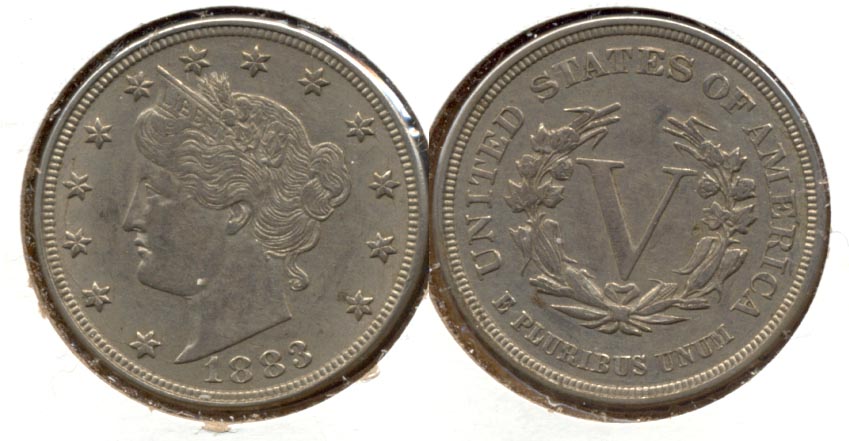 1883 No Cents Liberty Head Nickel EF-40 o