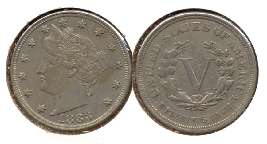1883 No Cents Liberty Head Nickel EF-40 z