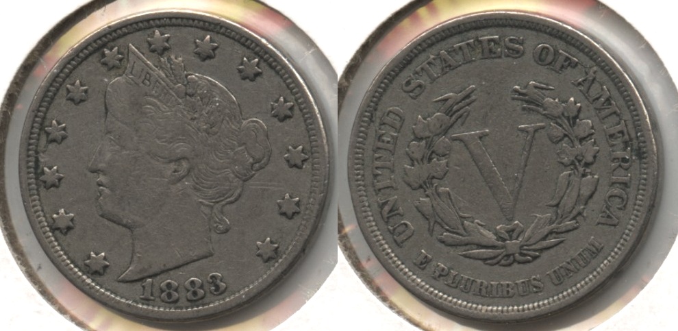 1883 No Cents Liberty Head Nickel VF-20 #av