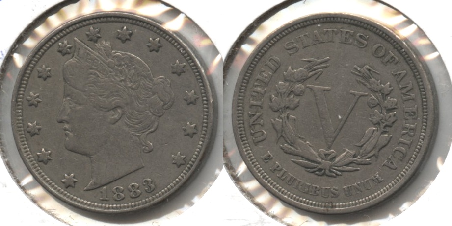 1883 No Cents Liberty Head Nickel VF-20 #aw