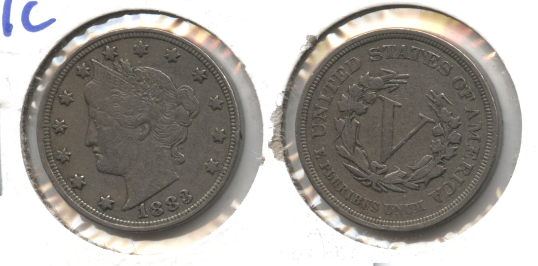 1883 No Cents Liberty Head Nickel VF-20 #az