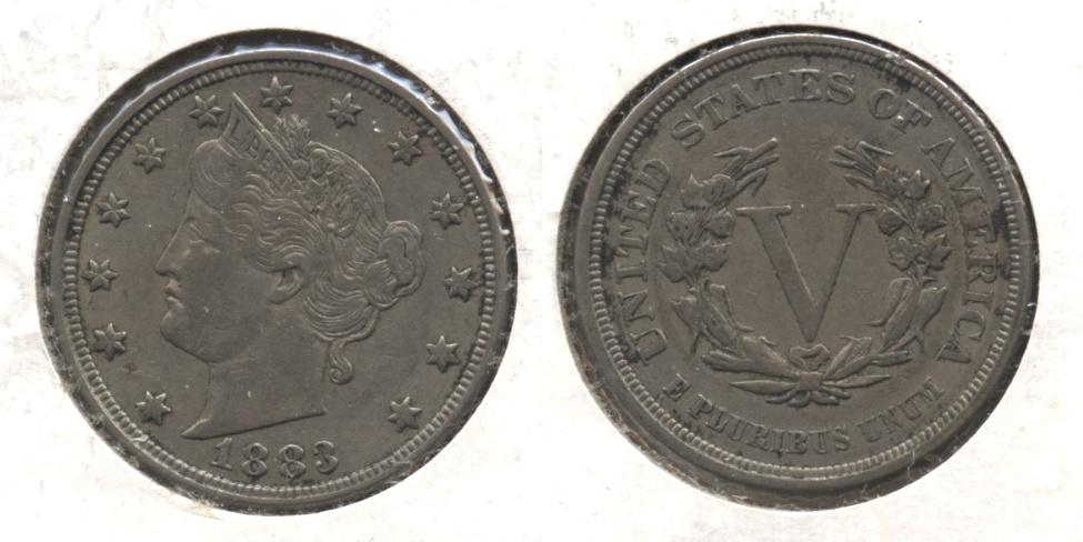 1883 No Cents Liberty Head Nickel VF-20 #bd