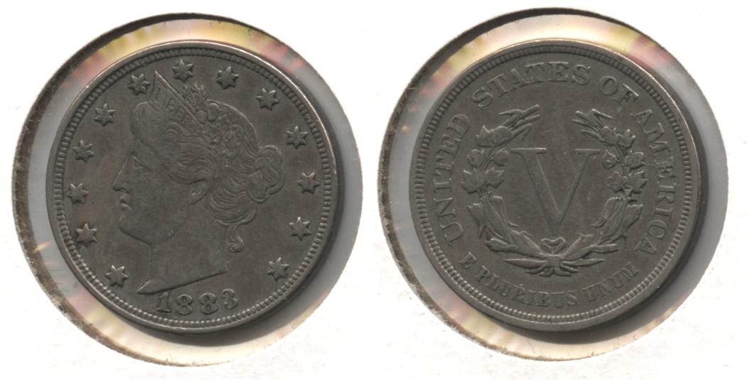 1883 No Cents Liberty Head Nickel VF-20 #bg