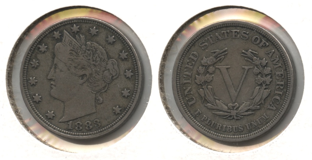 1883 No Cents Liberty Head Nickel VF-20 #bh