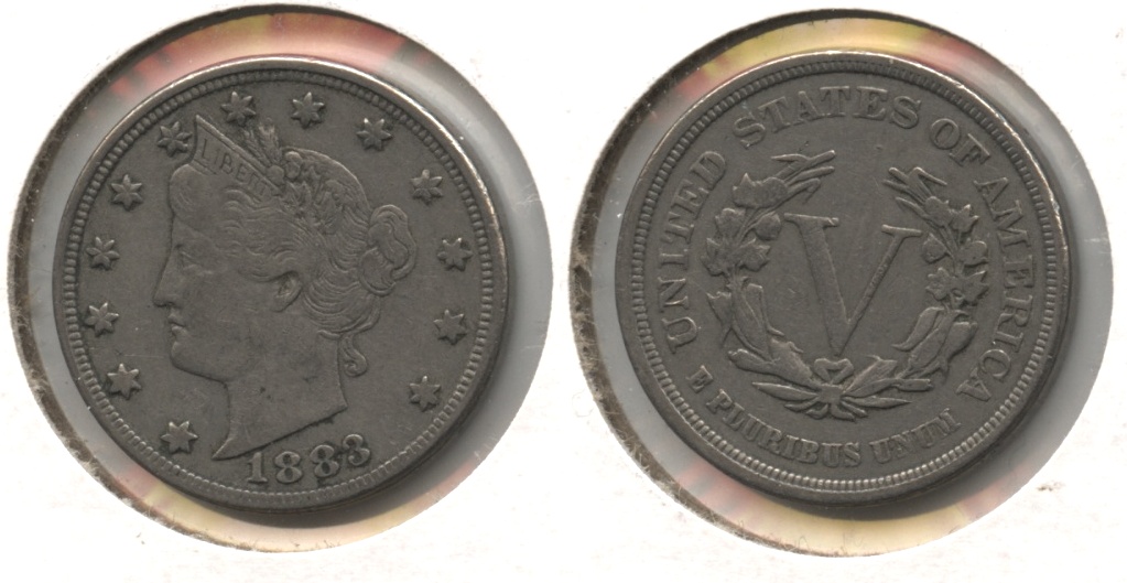 1883 No Cents Liberty Head Nickel VF-20 #bn