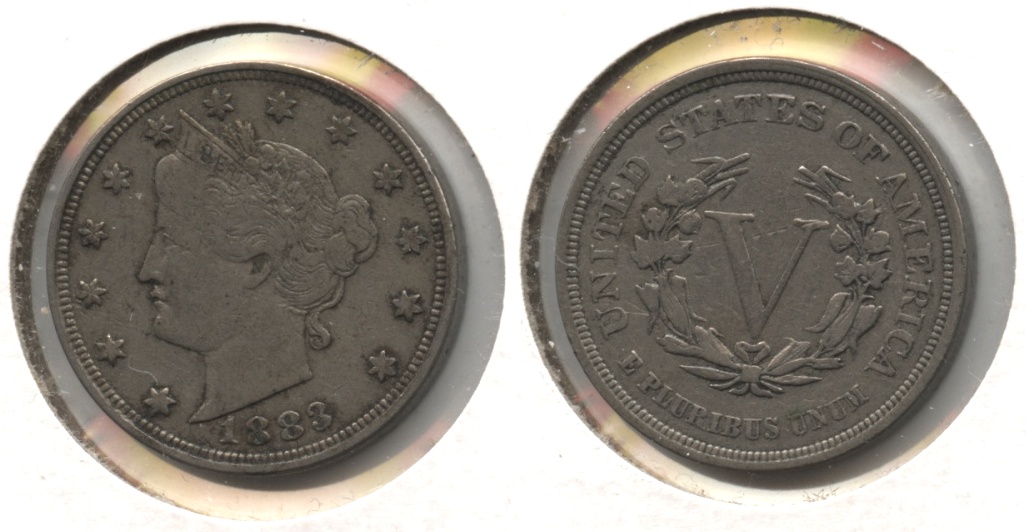 1883 No Cents Liberty Head Nickel VF-20 #bo