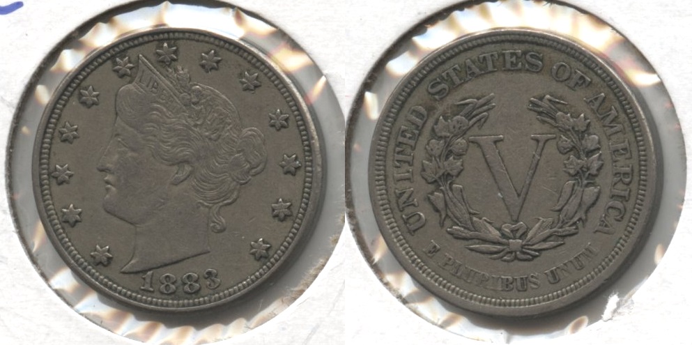 1883 No Cents Liberty Head Nickel VF-20 #bq